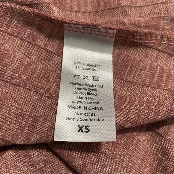 Lularoe Rose Pink Striped Sarah Duster Cardigan - Picture 6 of 6